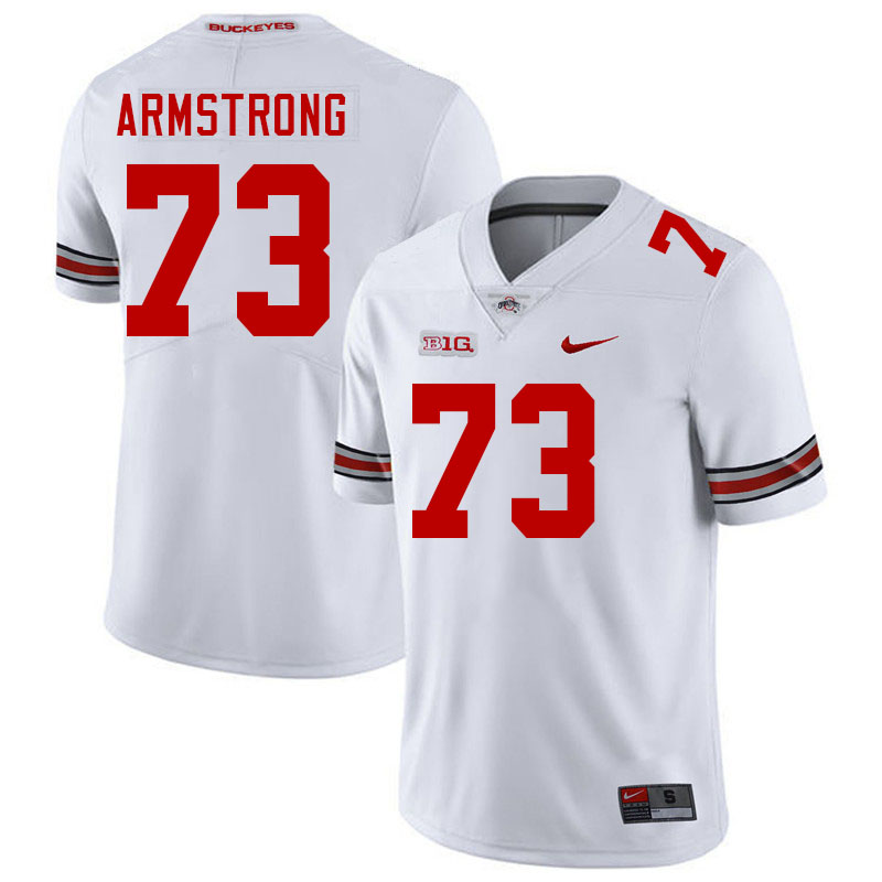 Ohio State Buckeyes Devontae Armstrong Men's's #73 Authentic White College Football Jersey 2404CVXL1